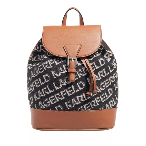 Karl Lagerfeld K/Essential Jkrd Sm Bp Black Brandy Backpack