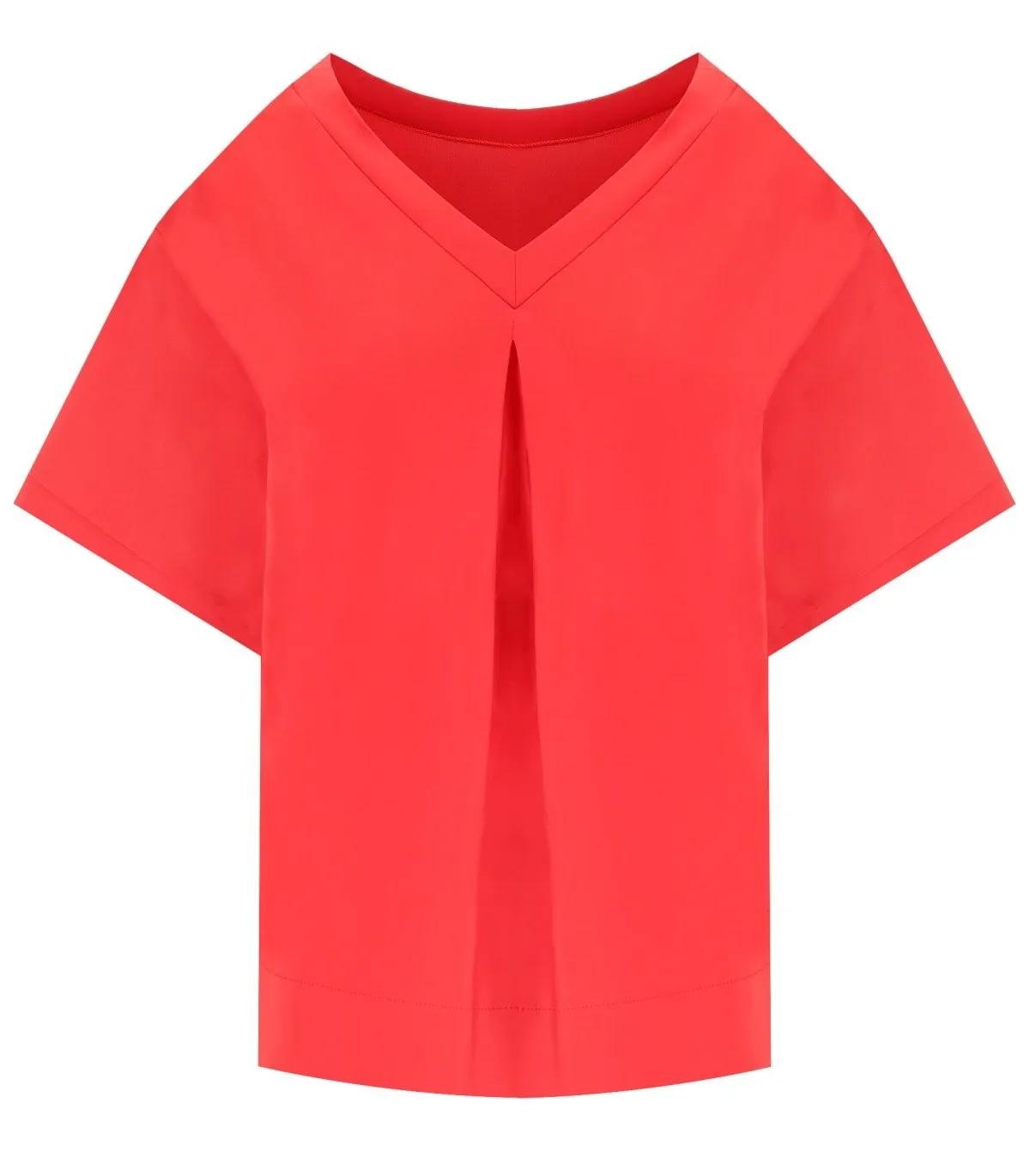 Max Mara - MAX MARA WEEKEND LAUTO KORAL T-SHIRT - Größe M - rot