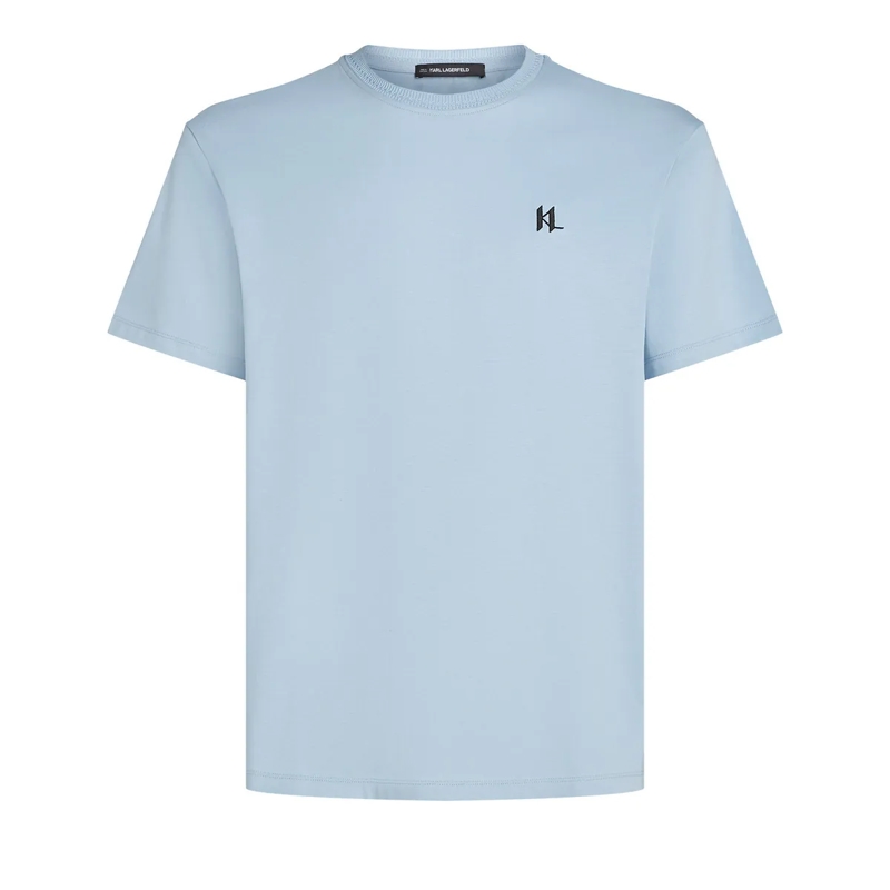 Karl Lagerfeld T-Shirt KL MONOGRAM T-SHIRT blau