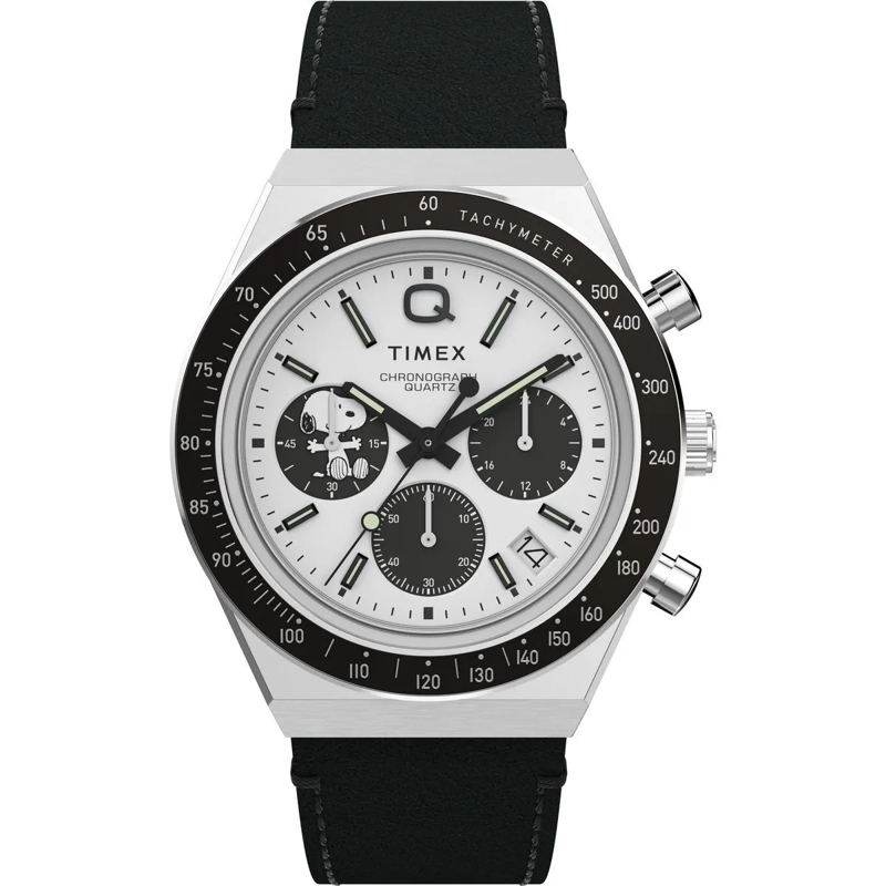 Timex Automatikuhr Quartz Analog Chronograph Q Timex Chronograph X Pe schwarz