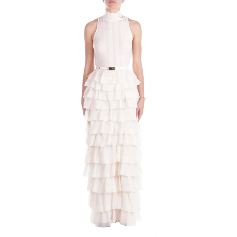 Elisabetta Franchi Robe midi Dresses Burro beige