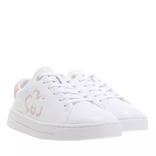 Ted Baker TARLIAH Magnolia Flower Placement Cupsole Trainer white-pink låg sneaker