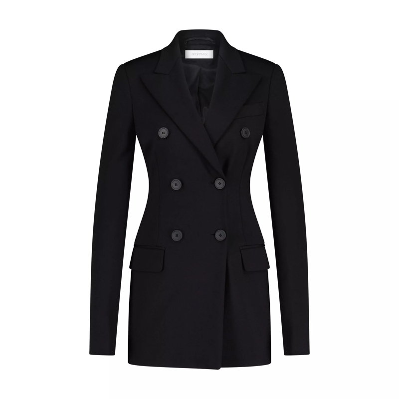 Sportmax  Langer Blazer Frizzo 47702379004250 Schwarz