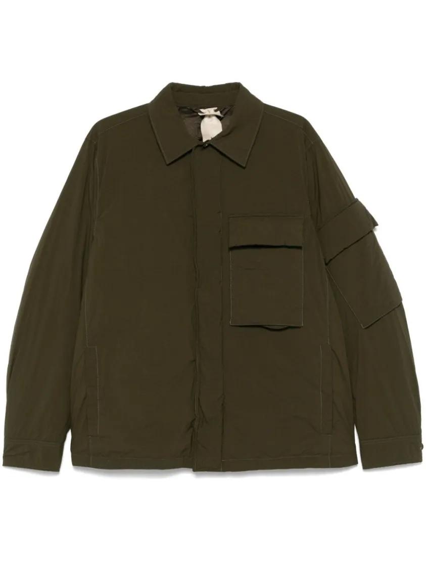 Thumbnail - Ten C - Olive Green Padded Shirt Jacket - Größe 50 - grün