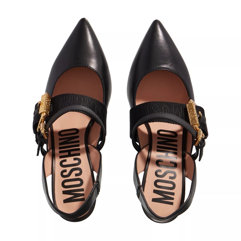 Moschino Pumps Scarpad.Ot Mq38/75 Nappa+Gom.Pu Nero(Image 4)