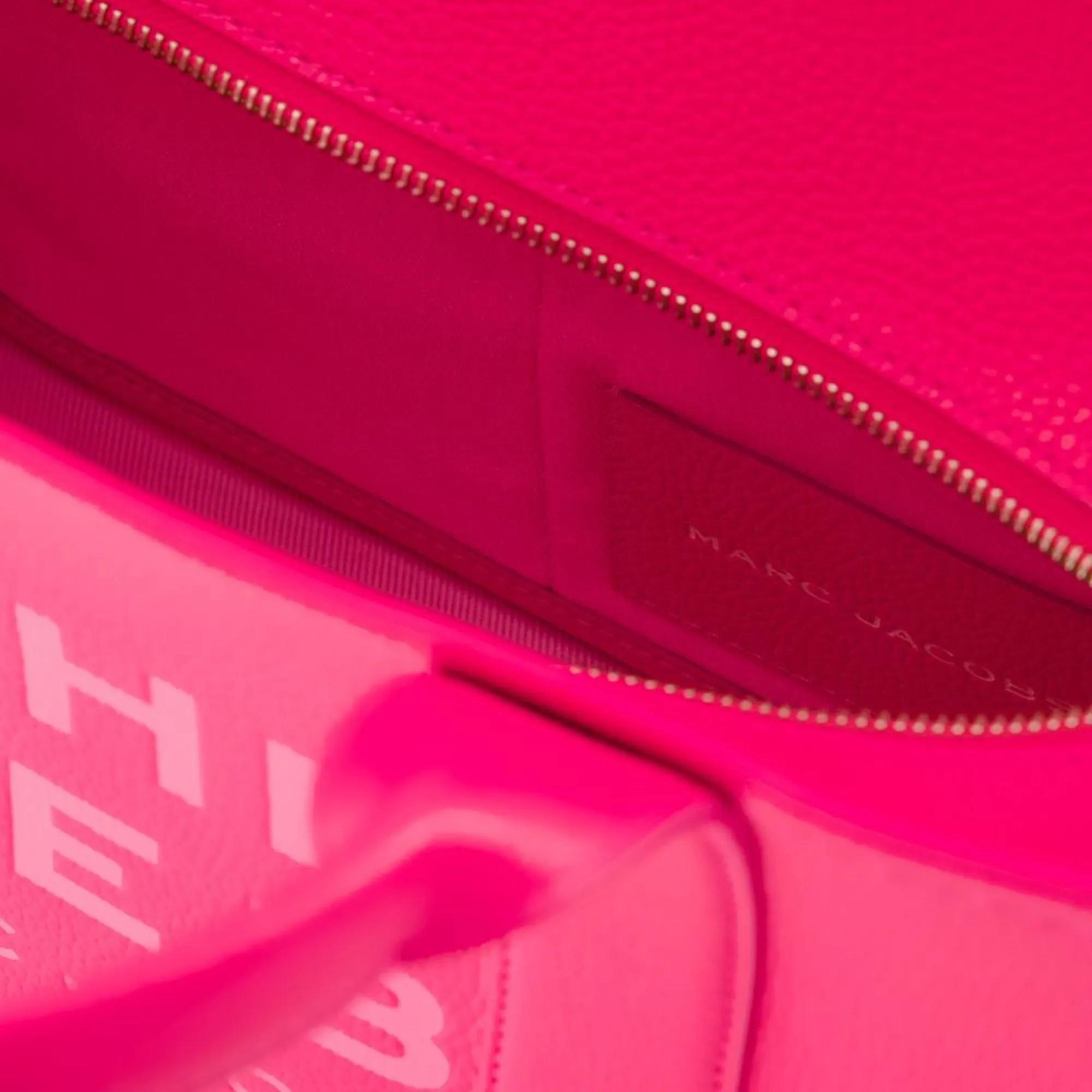 Marc Jacobs Totes & shoppers The Medium Tote Leather Pink in roze
