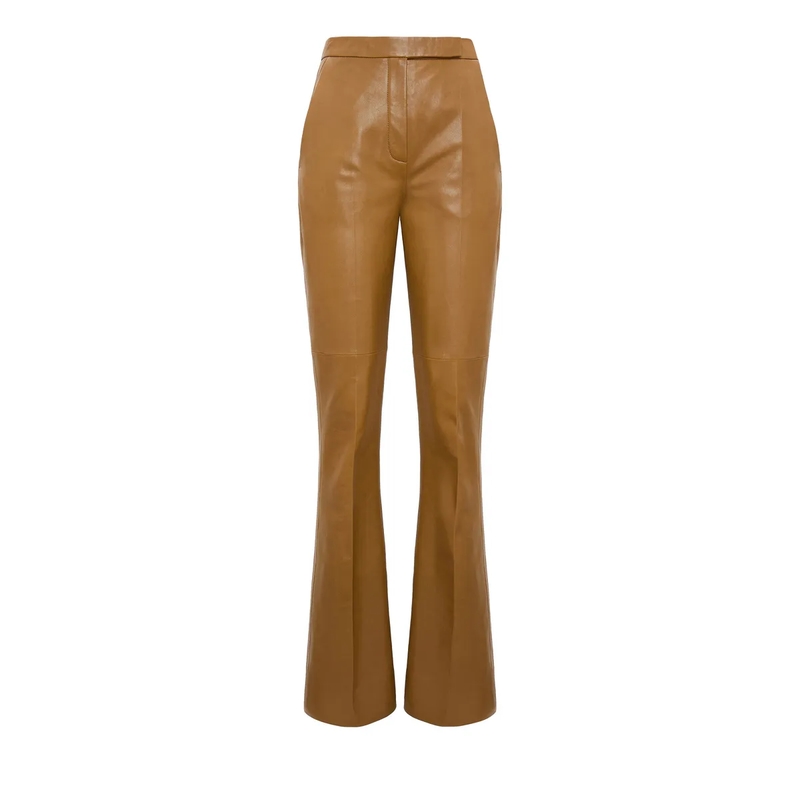 Dorothee Schumacher Lederhose SLEEK STATEMENT pants saffron