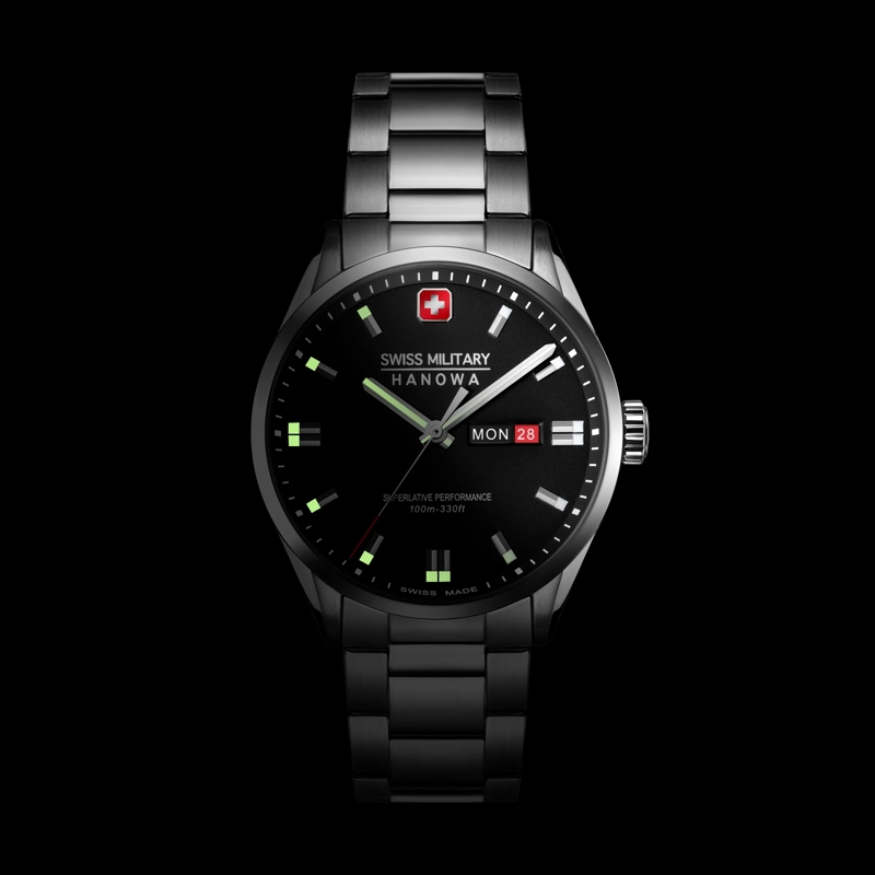 Swiss Military Hanowa Quarzuhr Quarzuhr Roadrunner Maxed silber(Image 5)