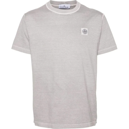 Stone Island T-Shirts grijze gewassen t-shirt grau