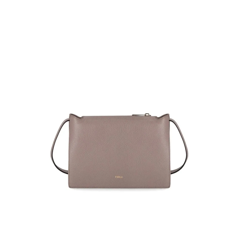 Furla Schultertasche Furla Nuvola S Crossbody Stucco Gray