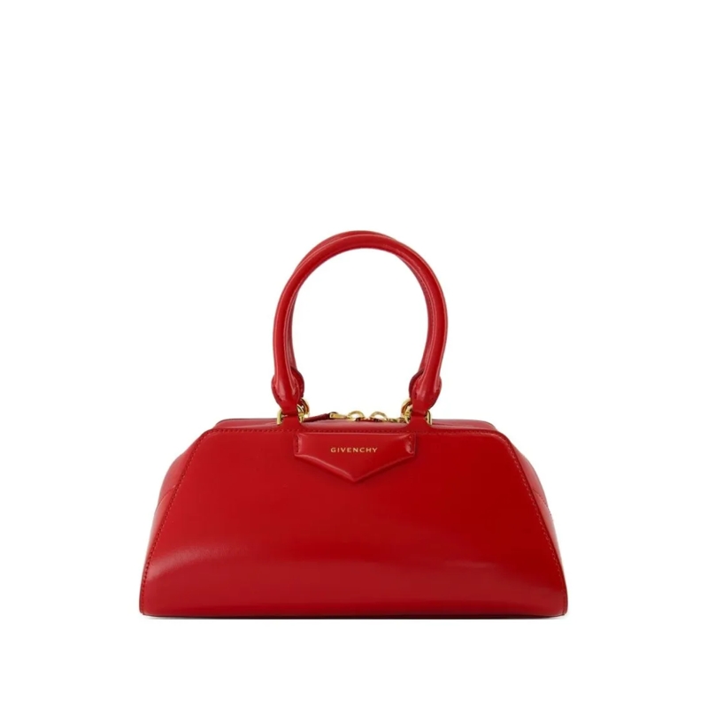 Givenchy Schultertasche Structured Handbag With Gold-Tone Hardware Red