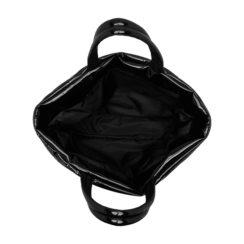 Saint Laurent Tote Maxi Tote In Patent Canvas Nero(Image 5)