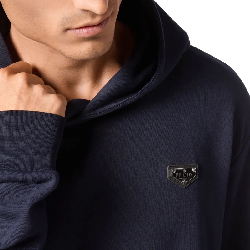 Philipp Plein Top Hoodie Iconic Plein dunkel-blau(Image 2)