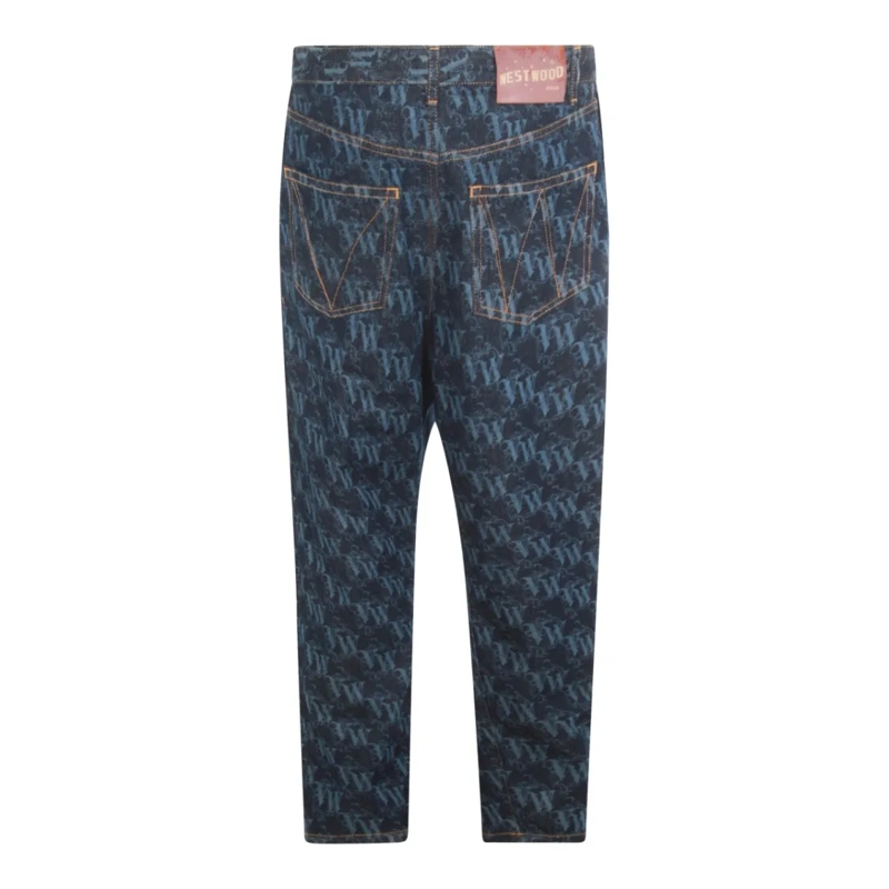 Vivienne Westwood Jeans Blue Cotton Jeans Blue