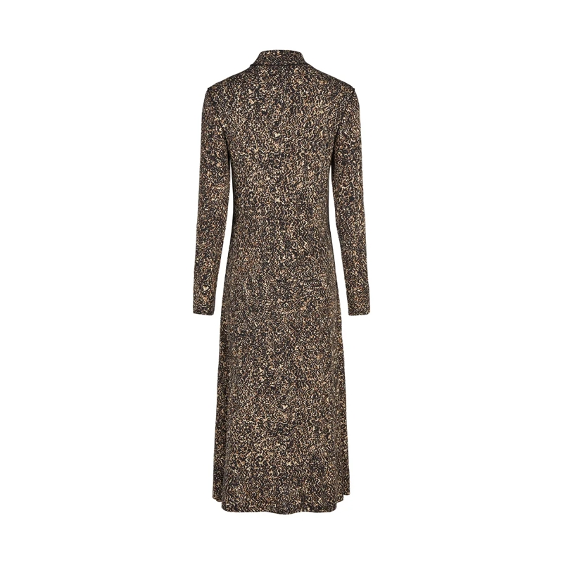Marc Aurel Kleid Kleid- Wool-Touch-Jersey- Turtleneck- Maxi-Län schwarz(Image 5)