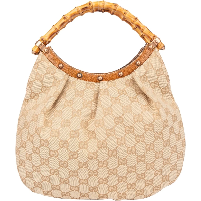 Gucci Schultertasche Gucci GG Monogram Bamboo Handbag mehrfarbig