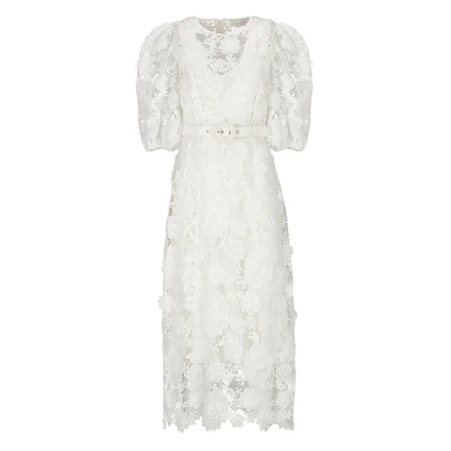 Zimmermann  Halliday Lace Flower Dress White