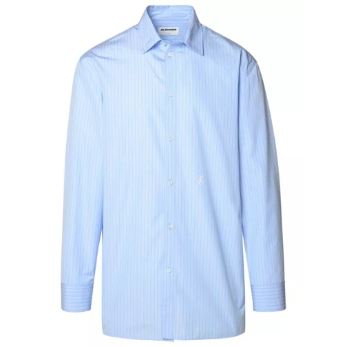 Jil Sander Light Blue Cotton Shirt Blue 