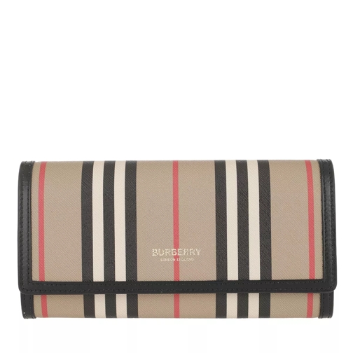 Burberry Striped Continental Wallet Archive Beige Portefeuille continental