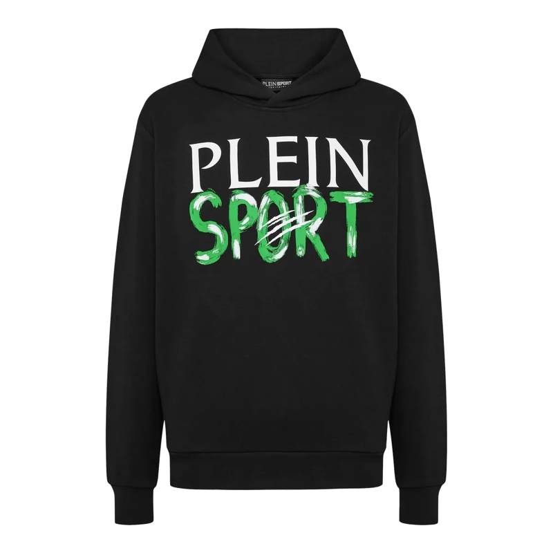 Plein Sport Top Hoodie schwarz