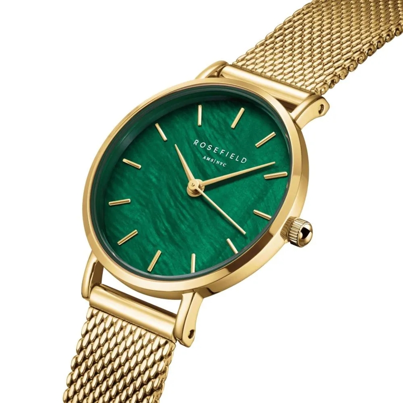 Rosefield Quarzuhr Damenuhr Small Edit Mesh grün(Image 3)
