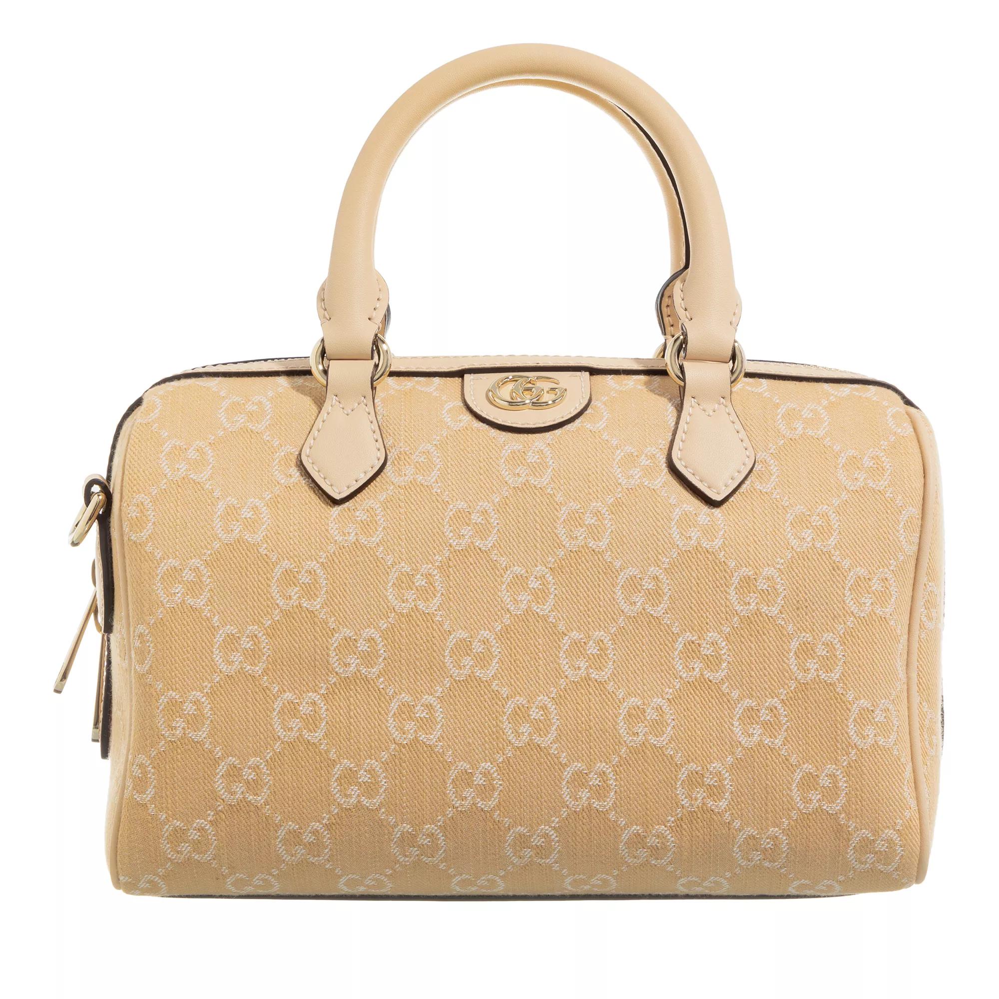 Gucci Bowling Bag - Ophidia GG Small Top Handle Bag - Gr. unisize - in Beige - für Damen