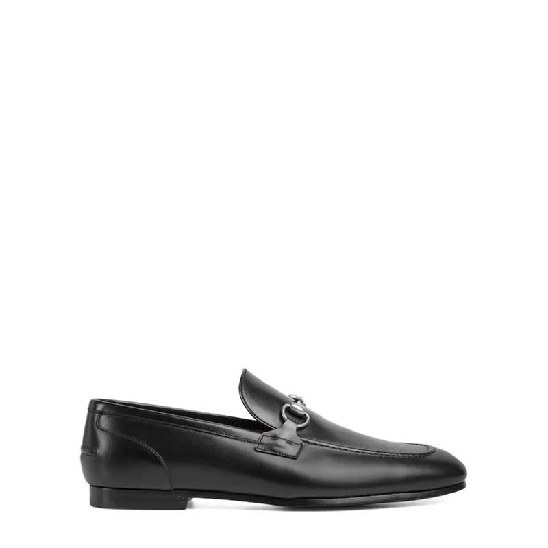 Gucci Mocassin Jordaan Mocassin In Smooth Black Calf Leather Black