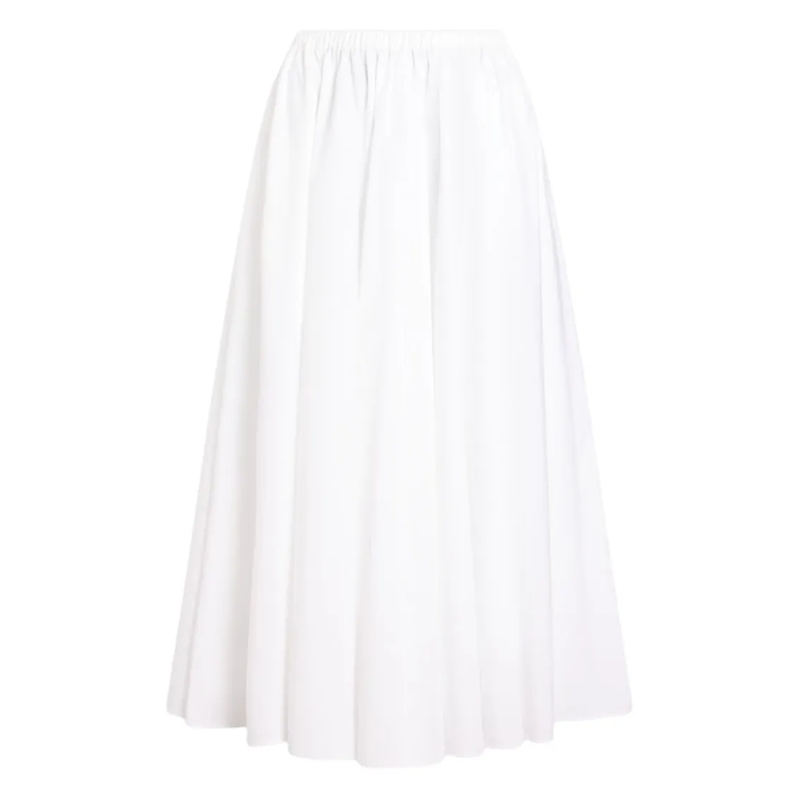 Patou Minirok Classic Silhouette Skirt With Flattering Fit White