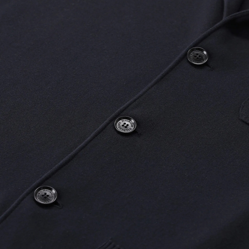 Maurizio Baldassari Strickjacke Strickjacke aus Baumwollmix blau(Image 4)