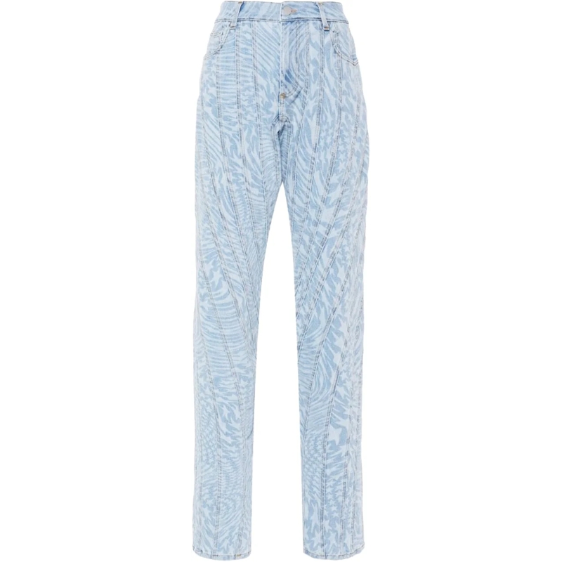 Mugler  Trousers Printed Star mehrfarbig