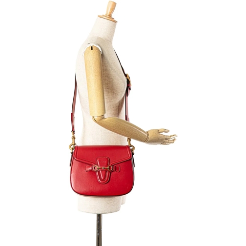 Gucci Sac à bandoulière 2000-2015 Medium Leather Lady Web Crossbody rot (Image 20)