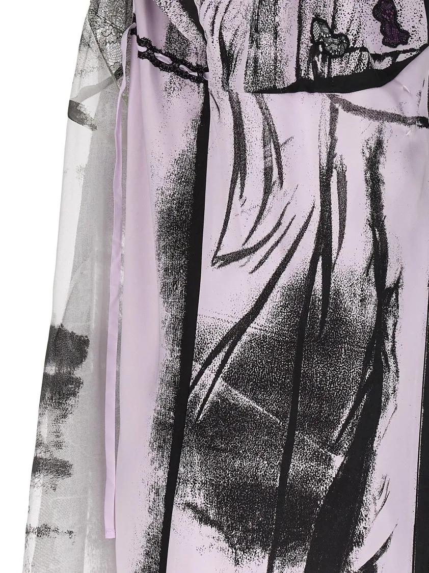 Maison Margiela 'Freeze-Frame' Midi Dress Grey | Midikleid