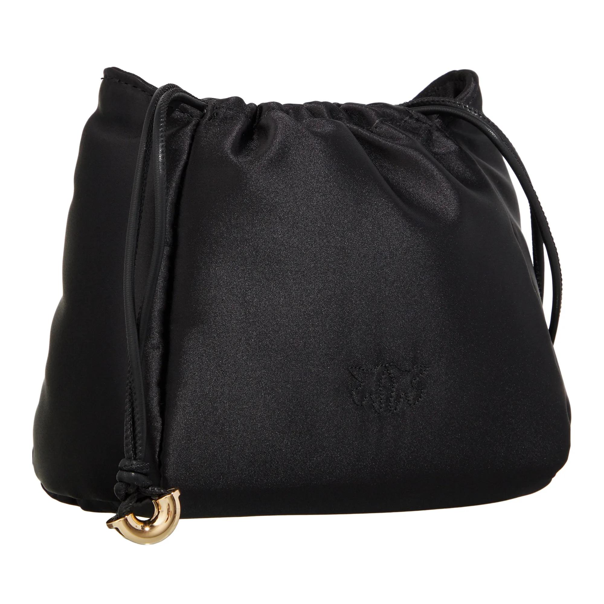 Pinko Zwarte handtas met kettinghandvat Black Dames