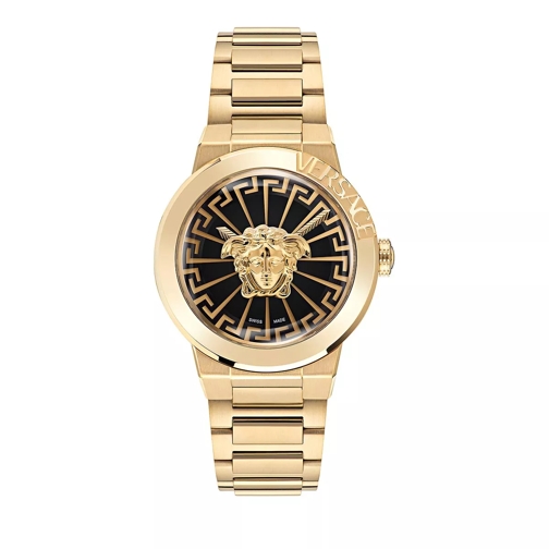 Versace Medusa Infinite Gold/Black Quartz Horloge