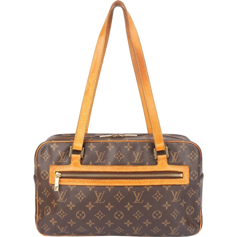 Louis Vuitton Schultertasche Louis Vuitton Canvas Monogram Cite GM Shoulder Bag braun