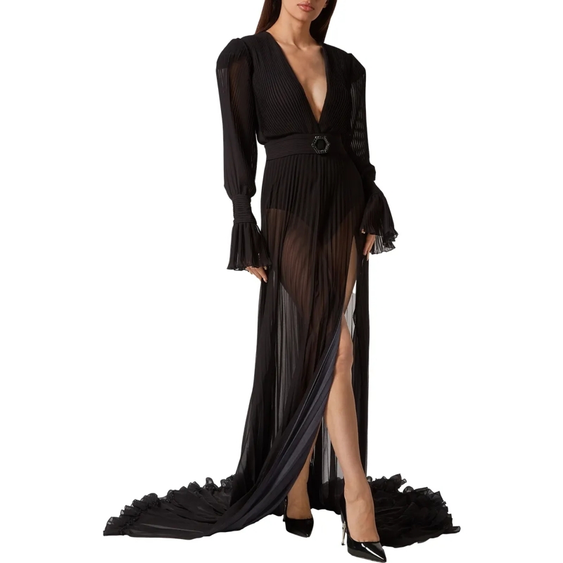 Philipp Plein Maxikleid Kleid schwarz(Image 3)
