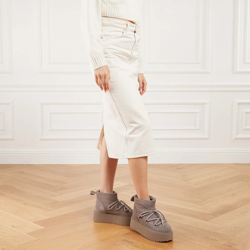 INUIKII Winterboots Classic Low Platform Grey(Image 4)