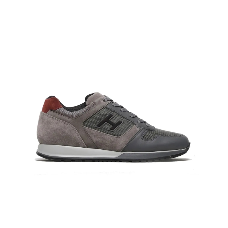 Hogan Lage-top sneaker Grey Leather H321 Sneaker Grey