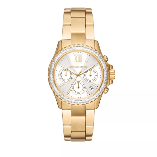 Michael Kors Everest Chronograph Stainless Steel Watch Gold Chronograph