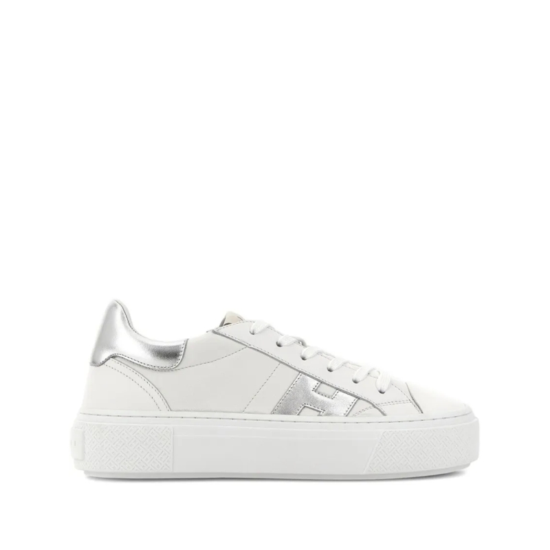 Hogan Lage-top sneaker Low-Top Sneakers With Silver Accents White