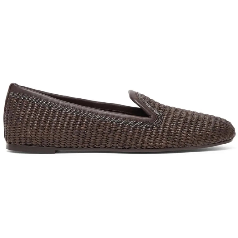 Brunello Cucinelli Slides Loafers braun