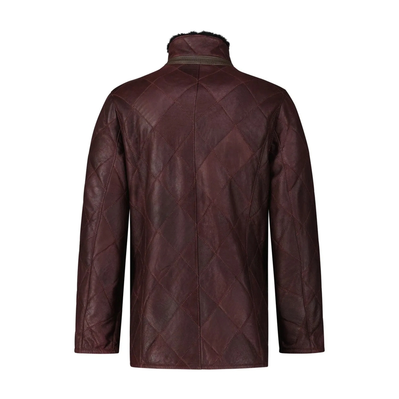 Werner Christ Übergangsjacke Lederjacke David rot(Image 2)