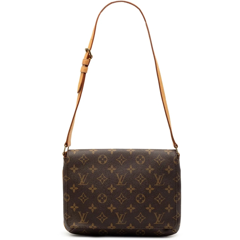 Louis Vuitton Schultertasche Monogram Musette Tango Short Strap braun