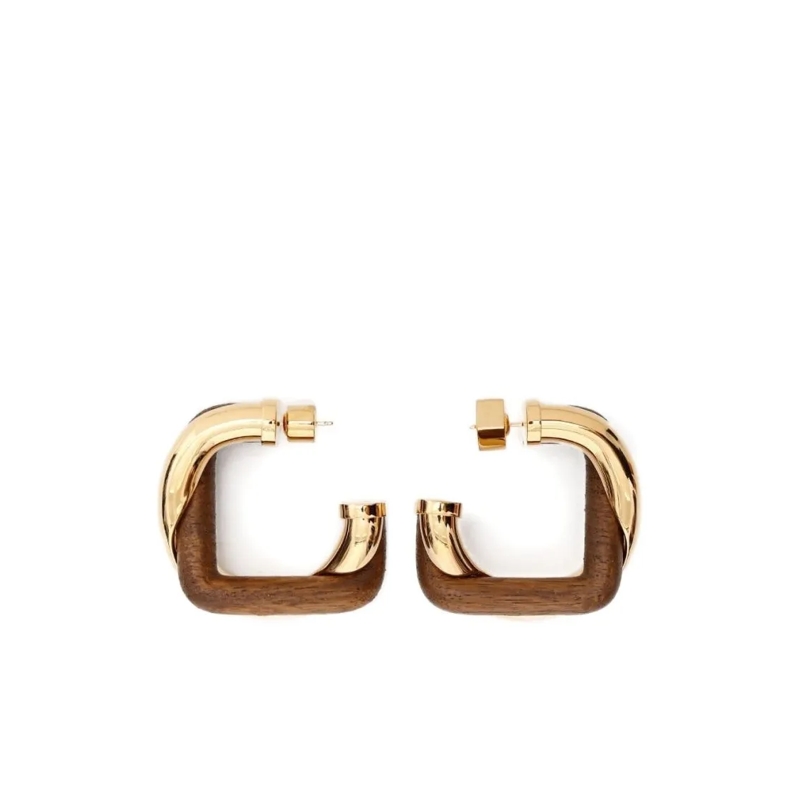 Jacquemus Ohrstecker Square Twisted Design Earrings Not Applicable