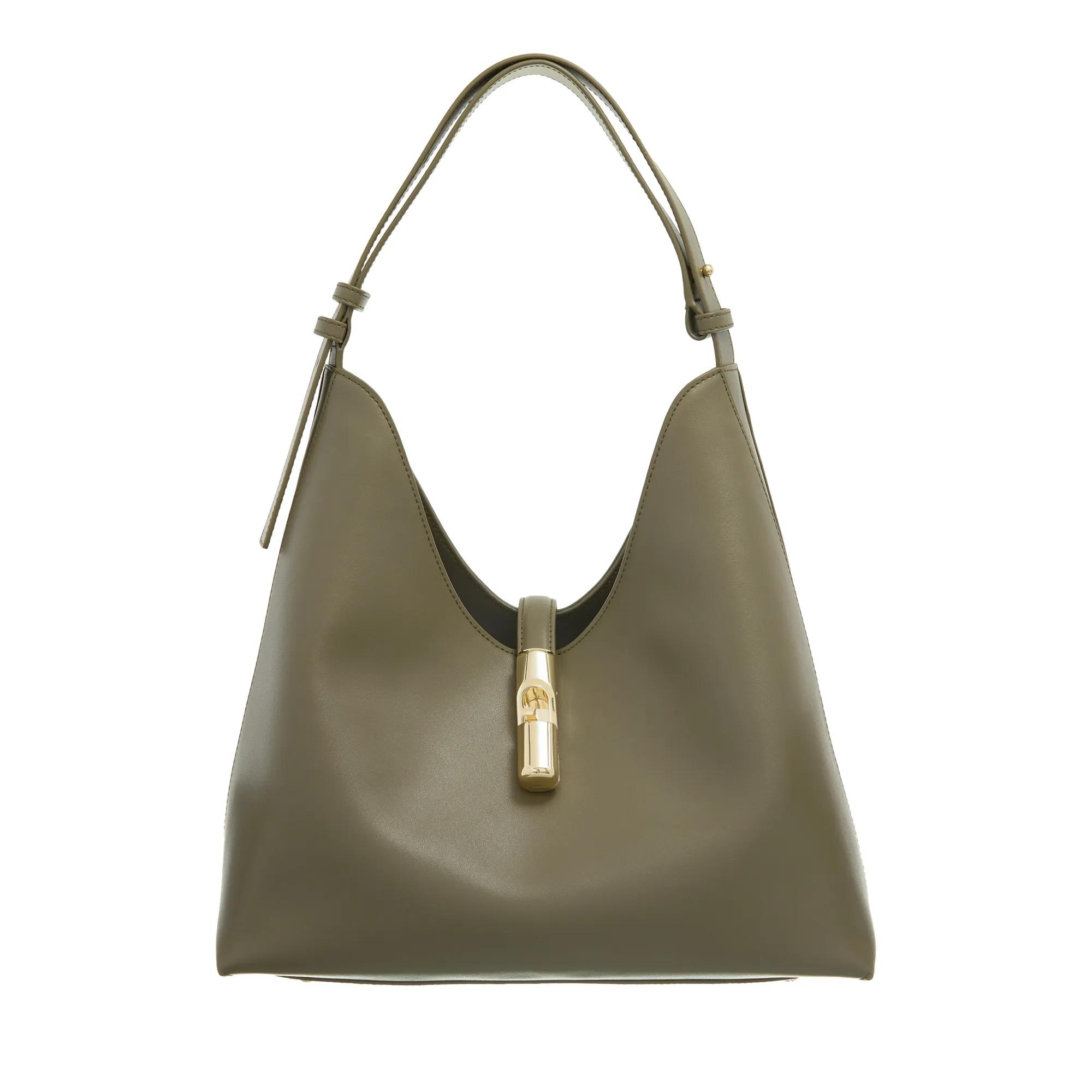Furla Women's Green Hobo Bags - Goccia Hobo - Hobo Bags For Unisize