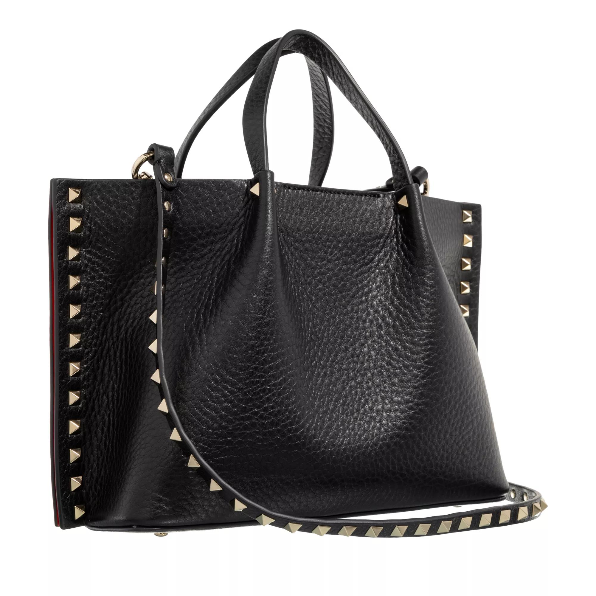 Valentino Garavani Shoppers Small Tote Rockstud in zwart