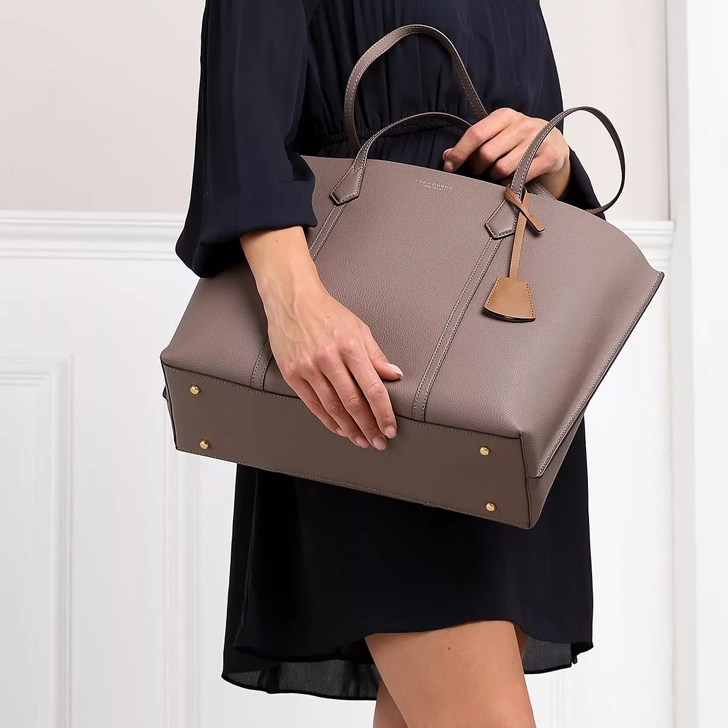 tory burch perry tote light umber