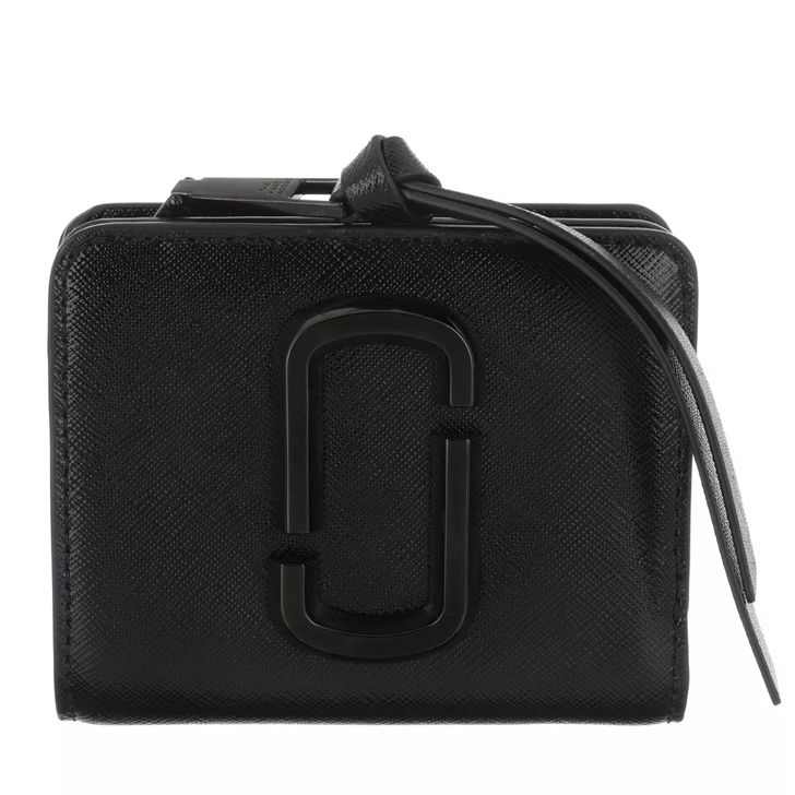 Marc Jacobs The Snapshot Mini Compact Wallet Black | Bi-Fold 