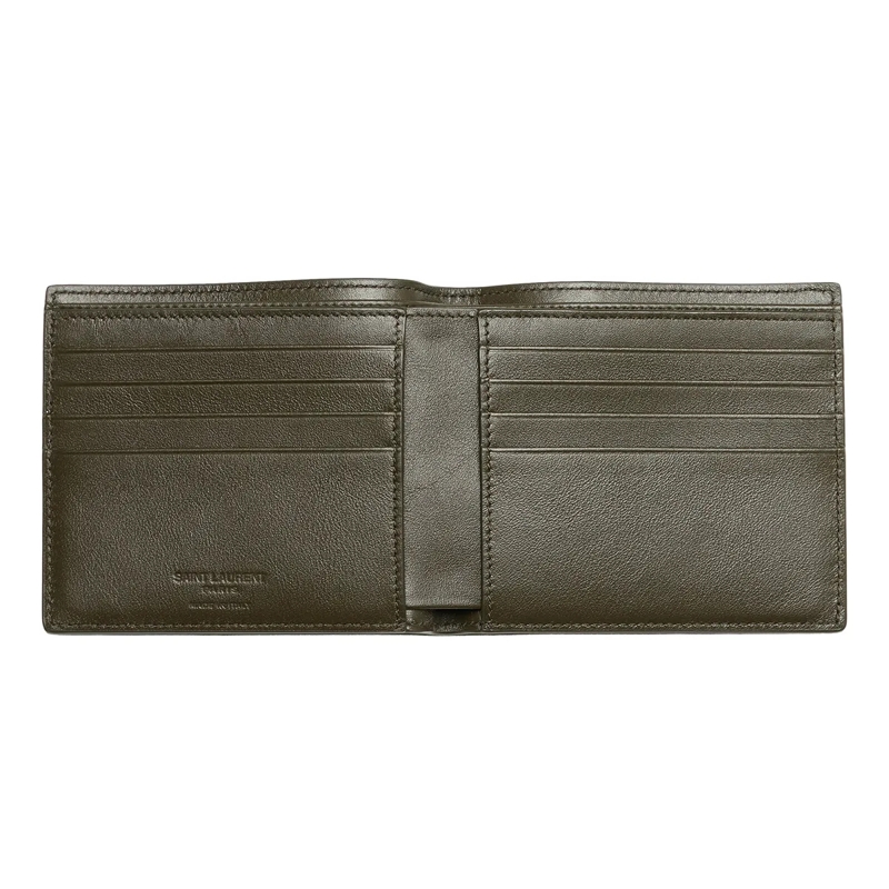 Saint Laurent Bi-Fold-Portemonnaie East West Wallet Dark Vineyard(Image 5)