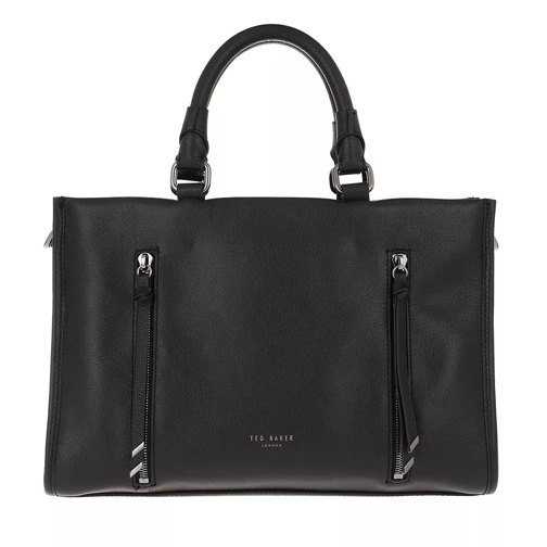 Ted Baker Hanee Double Zip Detail Small Tote Bag Black Tote